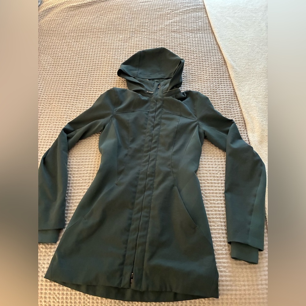 Lululemon Dark Green Hooded Coat